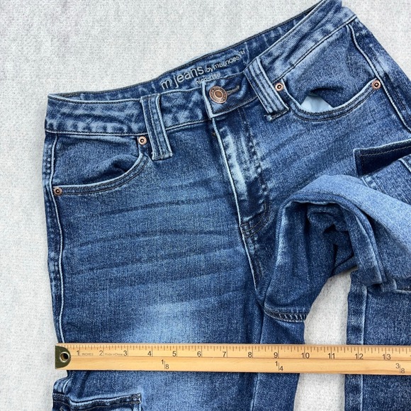 Maurices Jeans Women 4 Straight Leg High Rise Cargo Pockets Relaxed Fit Baggy - Picture 8 of 12